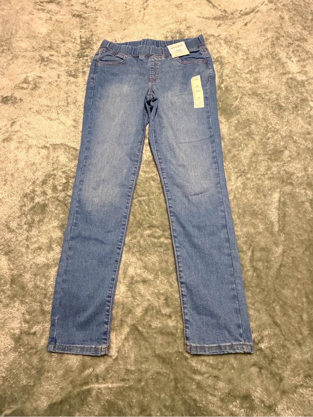 Cat & Jack Medium Blue Elastic-Waist Kids Jeans